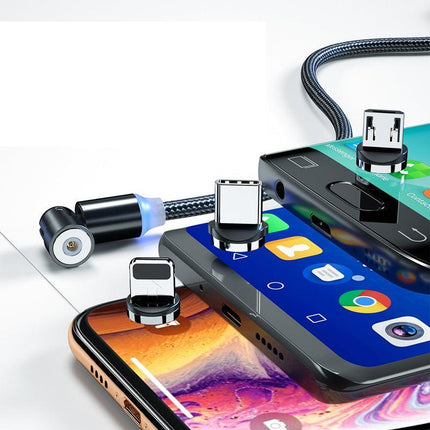 Braided Magnetic USB-C iProduct Micro 3A USB Fast Charging Data Cable 2m - Aimall
