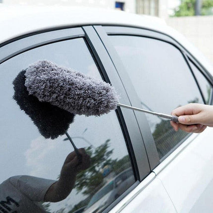 S/L Long Telescopic Feather Duster Extending Handle Home Cleaner Dust Brush Tool - Aimall
