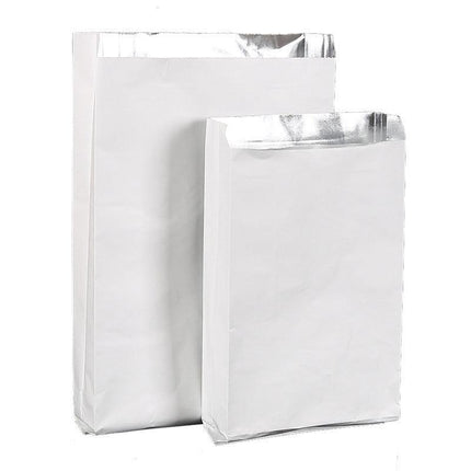 Aluminum Foil Lined Chips BBQ Chicken Paper Bags Disposable Greaseproof Takeaway - Aimall