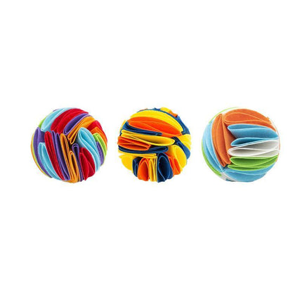 Snuffle ball Dog Puzzle Toys Increase IQ Slow Dispensing Feeder Pet Cat Trainiod L - Aimall