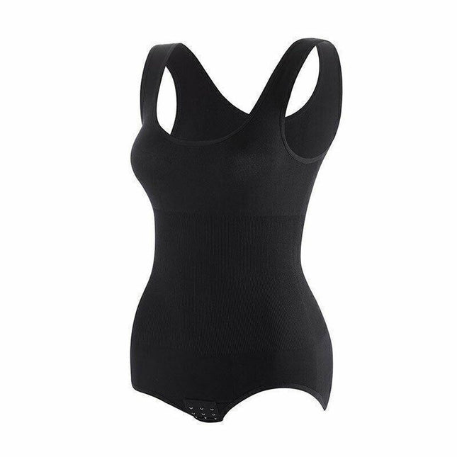 Black Plus Women Full Body Shaper Seamless Slimming Tummy Control Bodysuit Shapewear - Aimall