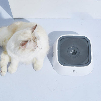 1.5L Pet Dog Cat Water Bowl No Spill Slow Feeder Dispenser Dust Free Non-Skid - Aimall