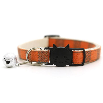 Cat Collar Reflective with Safety Release Breakaway Buckle Kitten Puppy Pet Bell - Aimall