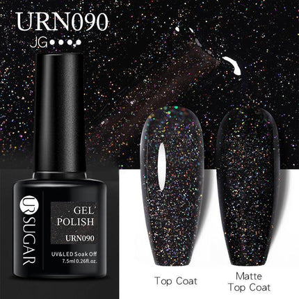 Color Glitter Nail Gel Polish UV LED Varnish Soak Off Manicure Top & Base Coat - Aimall