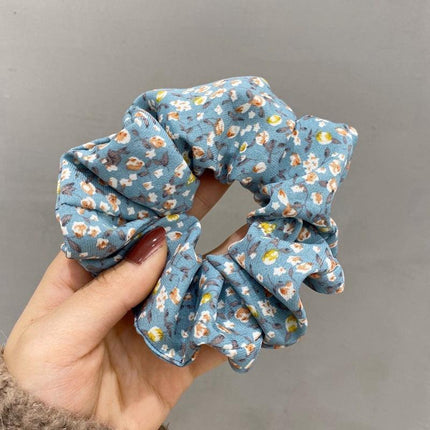 Fresh Hair Accessories Printed Hair Band Hair Rope Hair Ring Elastic Headband - Aimall