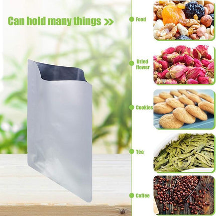 100PCS Mylar Food Vacuum Bags Pouch Foil Aluminum Storage Bags Heat Seal Food - Aimall