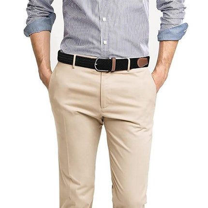 Belt For Men Elastic Waistband Canvas Buckle Braided Mens Woven Stretch Strar - Aimall