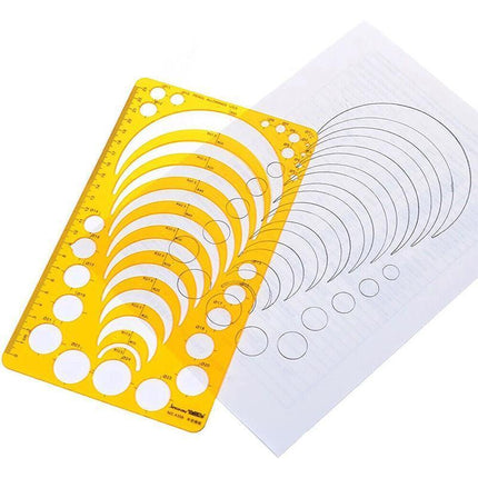 Drafting Circle Template Radius Drawing Stencil Useful Technical Tool Artist Arc - Aimall