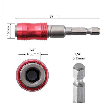 Magnetic Pivot Drill Bit Holder Steel Impact Pivoting Swivel Screw Drill-Bit Tip - Aimall