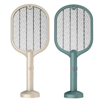 2 In 1 Electric USB Rechargable Racket Fly Swatter Mosquito Insect Killer Zapper - Aimall