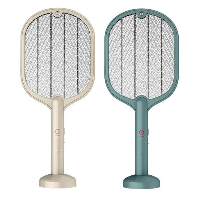 2 In 1 Electric USB Rechargable Racket Fly Swatter Mosquito Insect Killer Zapper - Aimall