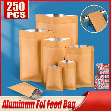 Kraft Paper Mylar Storage Self Seal Packing Pouches Aluminum Foil Packaging Bag - Aimall