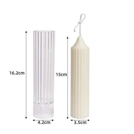 Long Pole Candle Mold Plastic Pillar Candle Making DIY Candle Mould Supplies - Aimall