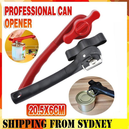 Tin Smooth Edge Professional Can Opener Manual Stainless Steel Safe Cut Lid Side - Aimall