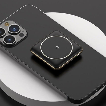 10000mAh Portable mini Qi Fast Charger Magnetic Wireless Power Bank Charger Slim - Aimall