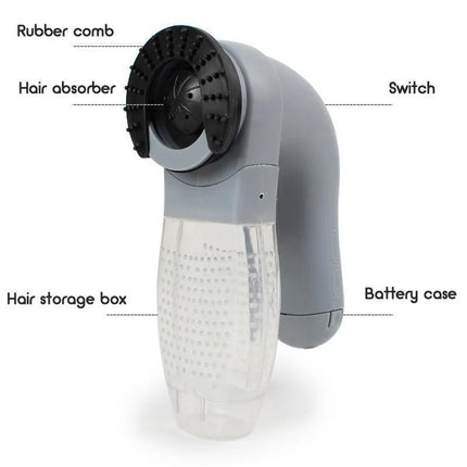 Electric Pet Dog Cat Hair Remover Cleaner Grooming Brush Comb Vacuum Trimmer - Aimall