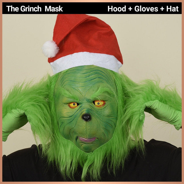 Christmas Thief Green Hair Monster Headgear