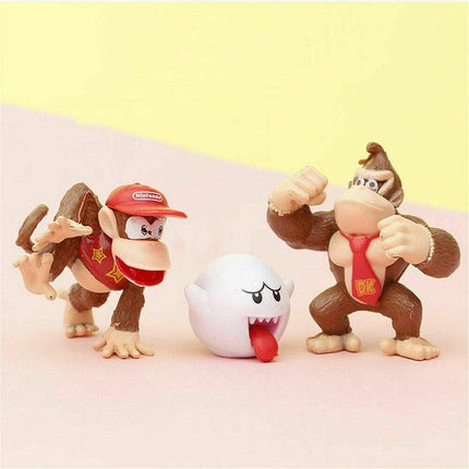 NEW 18 PCS SUPER MARIO BROS ACTION FIGURES FIGURINES SET CAKE TOPPER DECOR TOY - Aimall