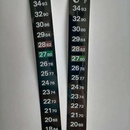UPTO 10x Aquarium Thermometer Fish Tank Sticker Temperature Strip Dual Scale HOT - Aimall
