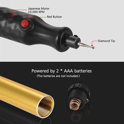 Tool Ceramic Metal Wood Engraving Pen Glass Electric Micro Engraver Diamond - Aimall