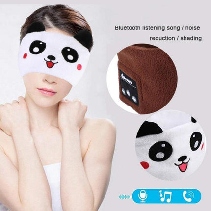 Kids Bluetooth Headband Headphone Earphone Wireless Sleeping Music Headwear Cute - Aimall