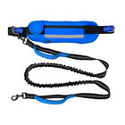 Adjustable Hands Free Dog Leash Lead + Waist Bag Belt Jogging Walking Running - Aimall