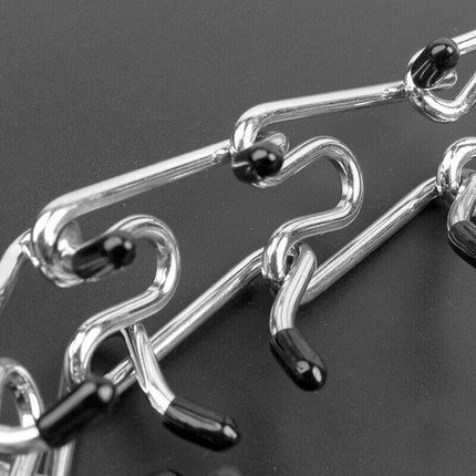 S-XL Collar Choke Steel Metal Chain Dog Training Adjustable Necklace Sliver - Aimall