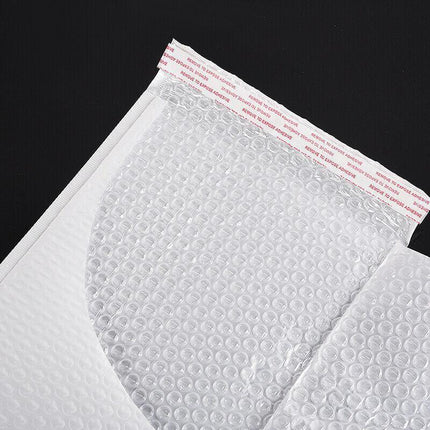 18*23cm Poly Bubble Mailers Envelope Padded Bag White Cushioned Satchel - Aimall