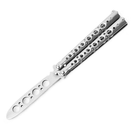 CSGO Rainbow Butterfly Knife Metal Folding Practice Trainer Training Tool - Aimall