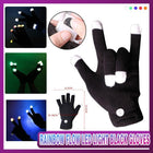 1Pair Rainbow Flow LED Light Black Glove Rave Party Glow Games Night mode Glove - Aimall