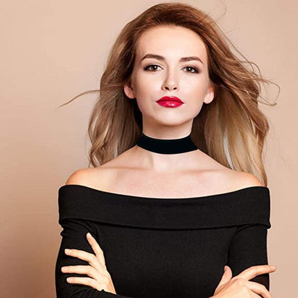 Black Velvet Choker Necklace - Perfect for the 90's Grunge Look! - Aimall