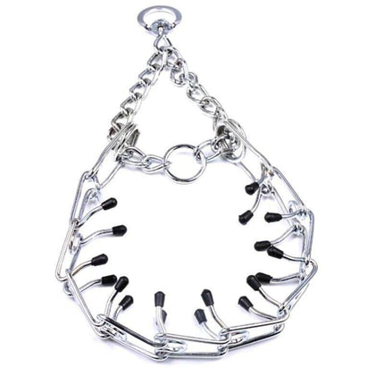 S-XL Collar Choke Steel Metal Chain Dog Training Adjustable Necklace Sliver - Aimall