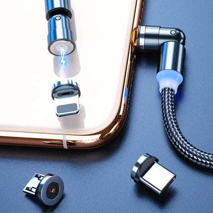 Braided Magnetic USB-C iProduct Micro 3A USB Fast Charging Data Cable 2m - Aimall