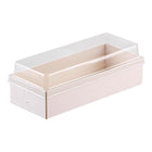 100x Clear Window Display Camulon Square Disposable Cake Takeaway Wooden Boxes - Aimall