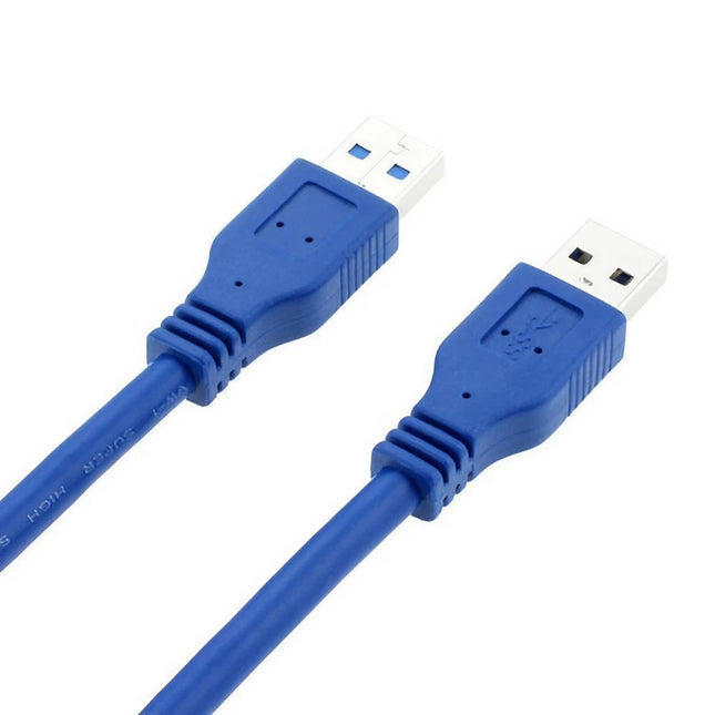 Fast USB 3.0 Super Speed Data Connection Cable Type A Male to A Male M-M Cord - Aimall