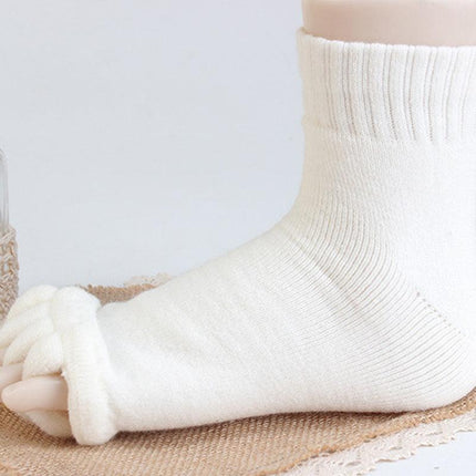 1 Pair Foot Alignment Sock Yoga Massage Socks Toe Separator Sport Pain Relief - Aimall