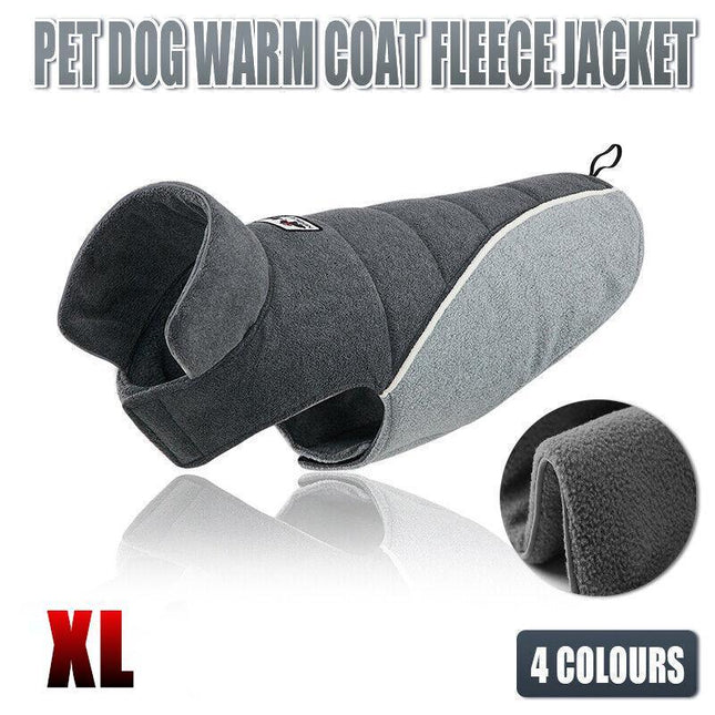 XL Size Pet Dog Warm Coat Fleece Jacket Double-sided Vest Jumper Sweater Winter - Aimall
