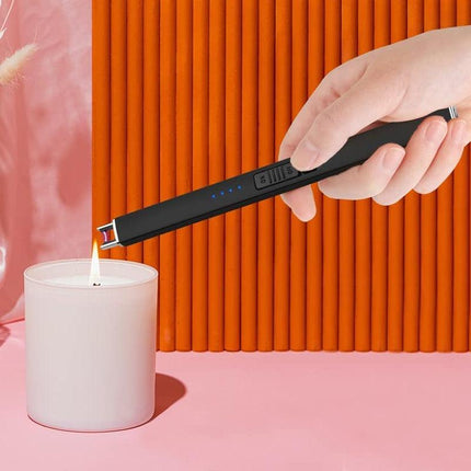 Electric Rechargeable Flameless USB Lighter Candle BBQ Windproof Kitchen Tool - Aimall