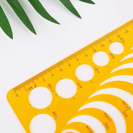 Drafting Circle Template Radius Drawing Stencil Useful Technical Tool Artist Arc - Aimall