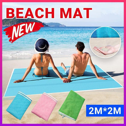 Sand Free Beach Mat Blanket Sand Proof Magic Sandless Sand Dirt & Dust Disappear - Aimall
