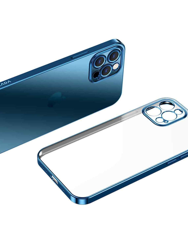 Blue For iPhone 13 12 11 Pro Max Case Thin Matte Ultra Slim Shockproof Clear Cover - Aimall