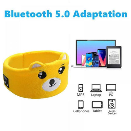 Kids Bluetooth Headband Headphone Earphone Wireless Sleeping Music Headwear Cute - Aimall