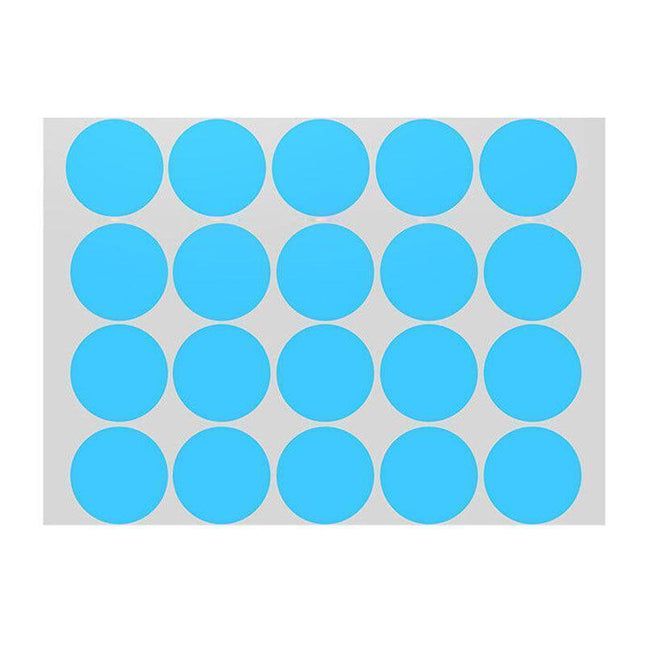 Blue Assorted Sizes Colour Sticker Dots Adhesive Round Labels Circular Spot Scrapbook - Aimall