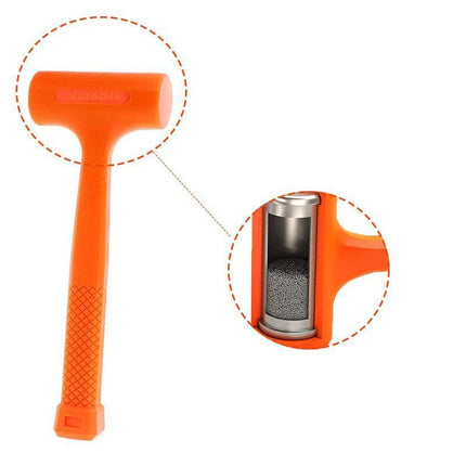 Dead Blow Rubber Hammer Mallet 2/3/4lbs Non Slip 64oz / 1800g mechanic Builder - Aimall