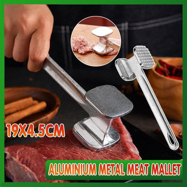 Aluminium Metal Meat Mallet Tenderizer Steak Beef Chicken Hammer Kitchen Tool - Aimall