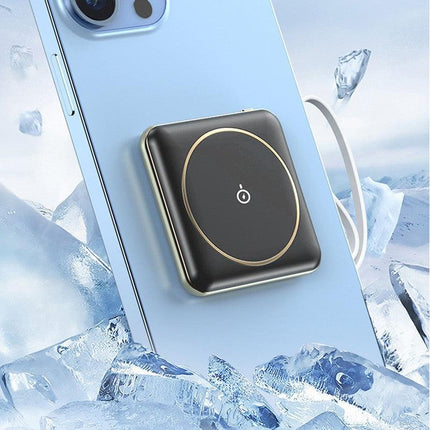 10000mAh Portable mini Qi Fast Charger Magnetic Wireless Power Bank Charger Slim - Aimall