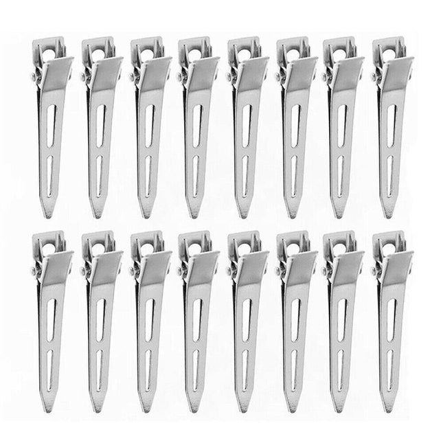 6-54PCS 5.5cm Hairdressing Sectioning Hair Clips Duck Bill Hairpin Salon Metal Curl Clips - Aimall