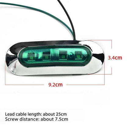 1set Boat Navigation Lights Waterproof Marine Utility Led Strip Lights 12-24V - Aimall