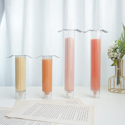Long Pole Candle Mold Plastic Pillar Candle Making DIY Candle Mould Supplies - Aimall