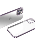 Purple For iPhone 13 12 11 Pro Max Case Thin Matte Ultra Slim Shockproof Clear Cover - Aimall